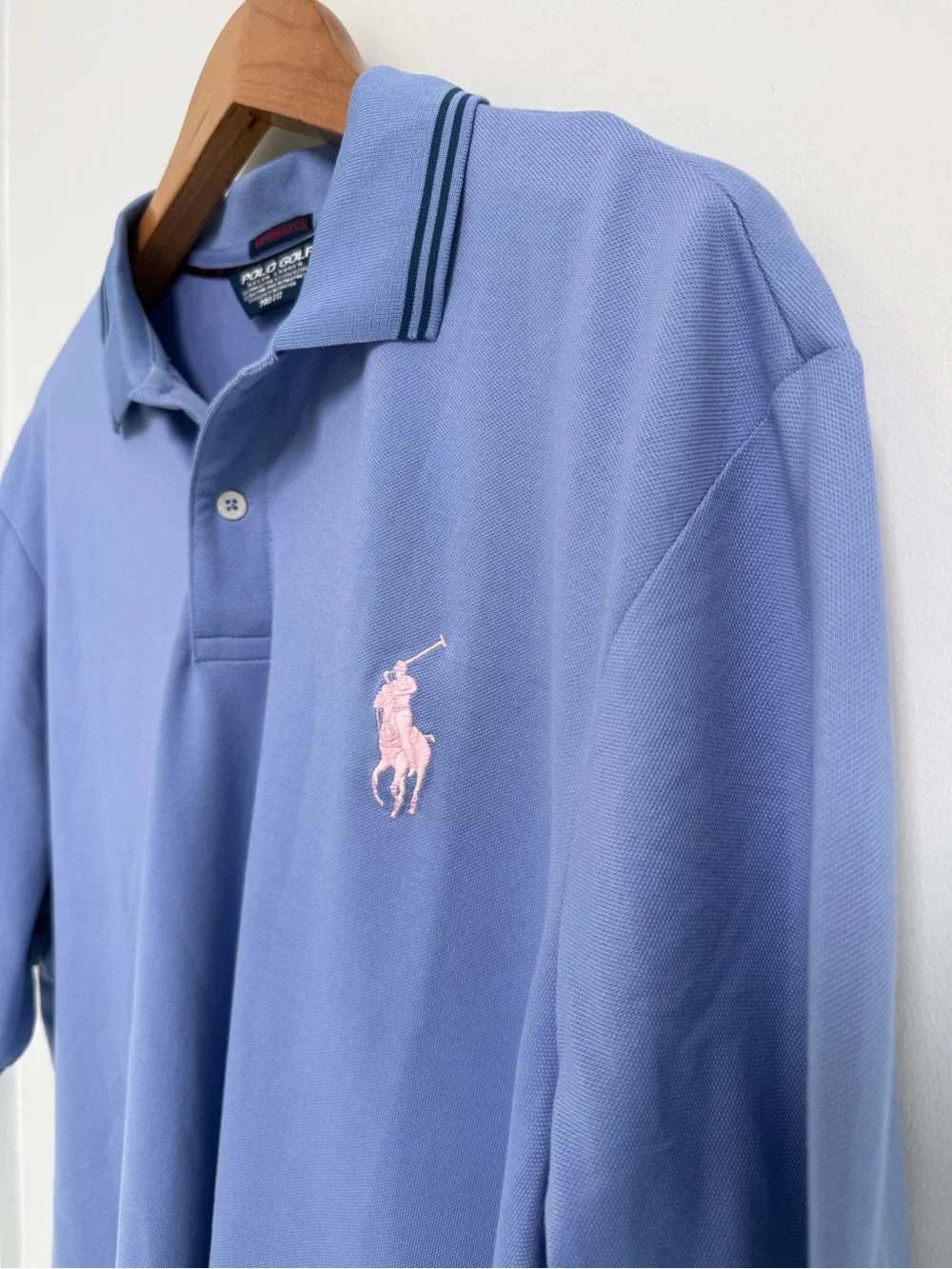 Polo Golf by Ralph Lauren Men's Blue Short-Sleeve Golf Polo Shirt